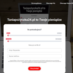 Taniapozyczka24.pl 39,99 zł za złożenie wniosku o pożyczkę